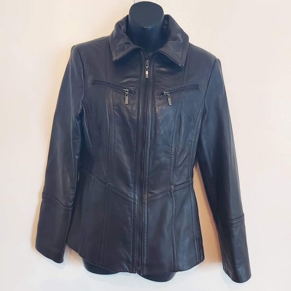 Women's Leather Jacket .